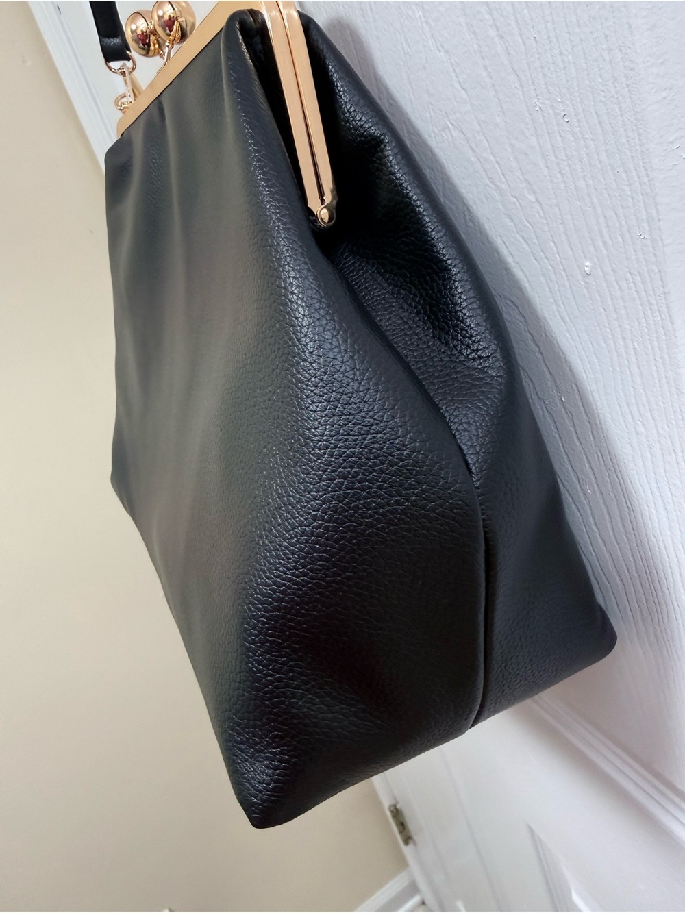 NWT Juicy Couture Charm Haus Large Frame Viral Kiss Lock Bag In Black Y2K - Picture 6 of 8